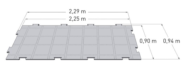 Shockpad 20 mm tbv peelveld