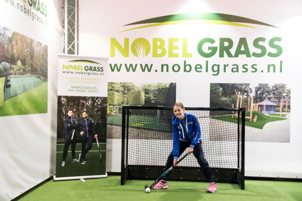 Mini hockeydoel - hockeygoal - voetbaldoel - PRO 180 - Nobel Grass - Privé Hockeyveld
