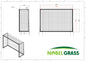 Mini voetbaldoel 239 x 165 x 75 cm