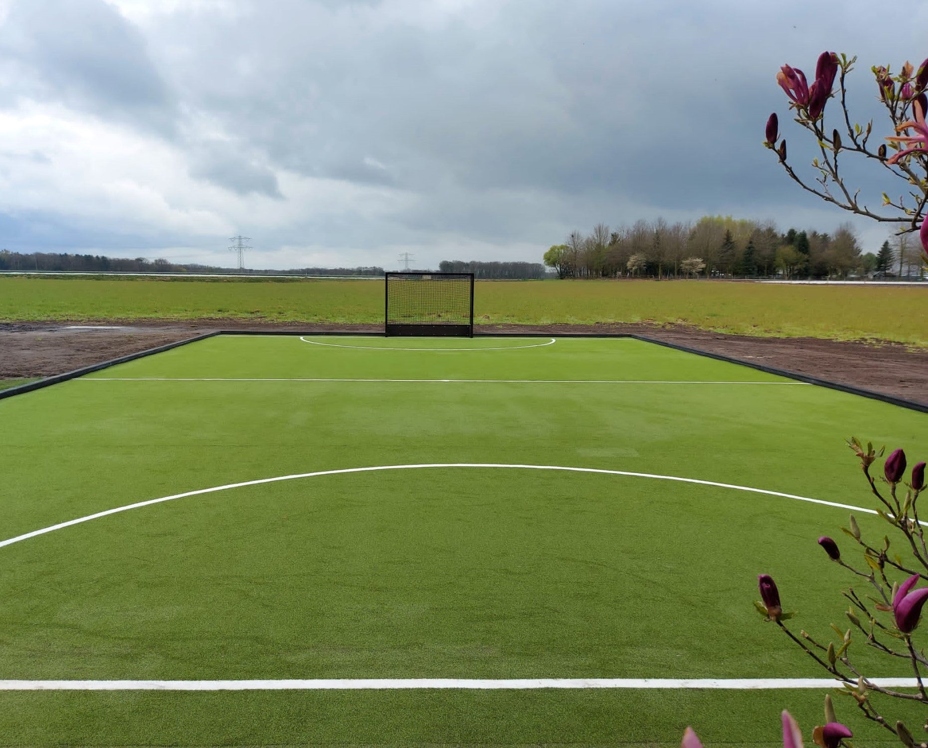 Kunstgras in de tuin - Nobel Grass waterveld professioneel - Privé Hockeyveld - Maasbree
